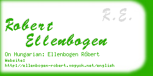 robert ellenbogen business card