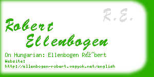 robert ellenbogen business card